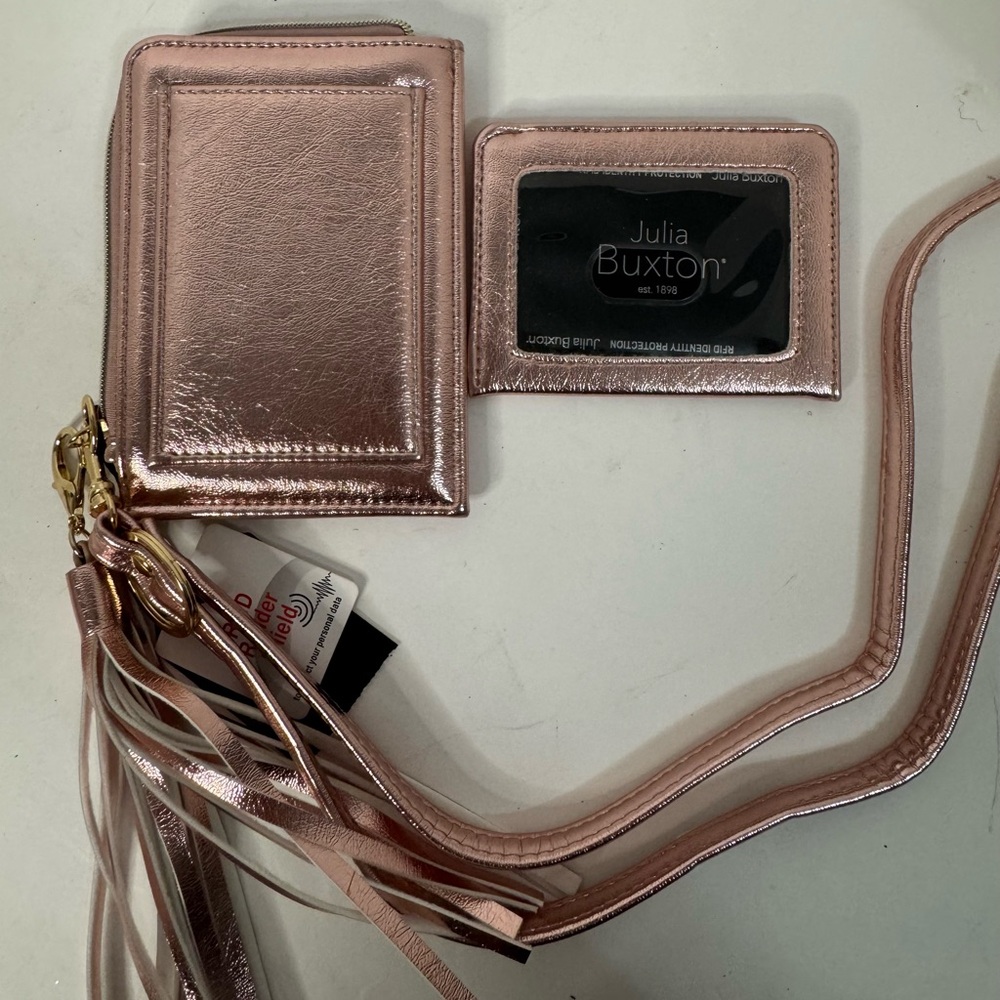 Rose Gold Wallet and Card Holder Set